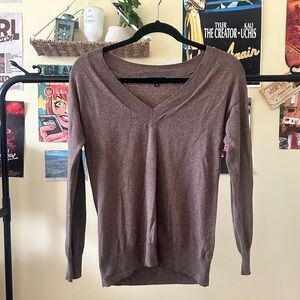 Cashmere Blend Sweater in Brown